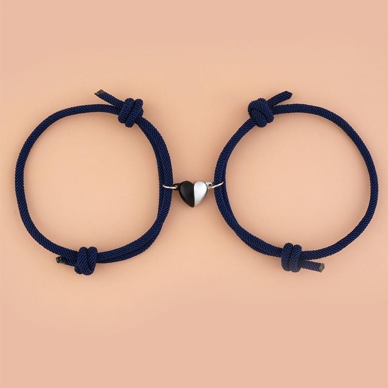 2ks/sada pár náramků Nastavitelný náramek s magnetickou přezkou na ruku Módní elegantní dárky pro milovníky