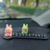 Labubu Temporary Parking Phone Sign Cute Labubu Car Moving Phone Sign Car Interior Decoration Ornament