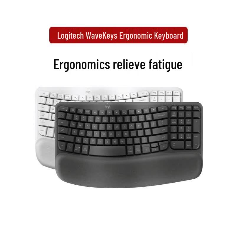 Logitech WAVE KEYS Ergonomic Wired Mechanical Keyboard
