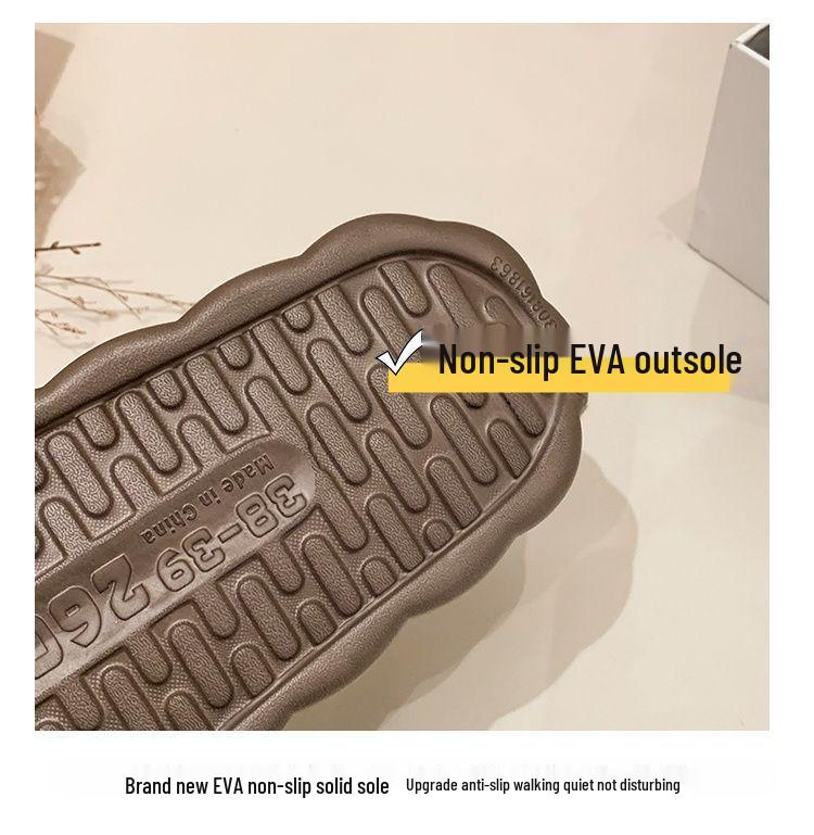 Women's Cotton Slippers Autumn/Winter 2025: Korean Style with Lace Bow, Thick Non-Slip Sole, Warm for Indoor Use.