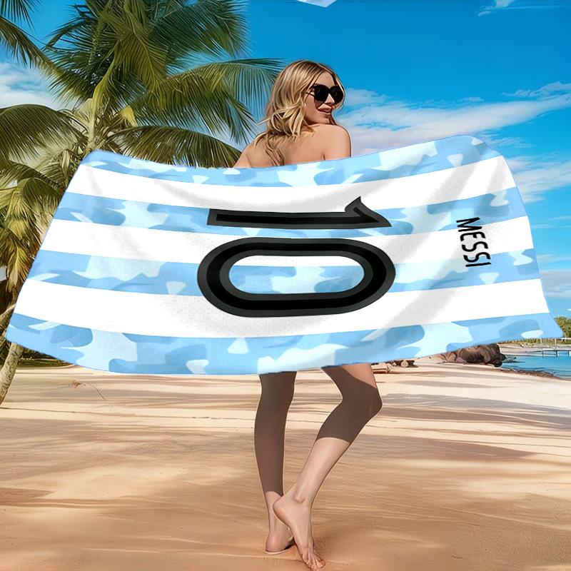 Number 10 Beach Towel, Quick-drying, Easy to Care for, Suitable for Both Fitness and Beach Vacations,Sports Essential
