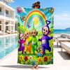 Tele-tubbies Celebration Beach Towel, Microfiber Beach Towel, Perfect For Pool, Beach, Travel, Home Decor Beach Party Fan Gifts