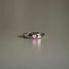 Punk Style Glow In Dark Ring Blue Pink Color Adjustable Ring New Luminous Ring  for Jewelry Gifts