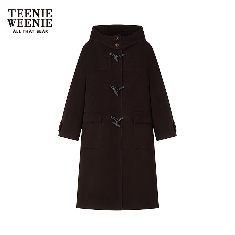 Teenie Weenie Women's Hooded Wool Blend Coat
