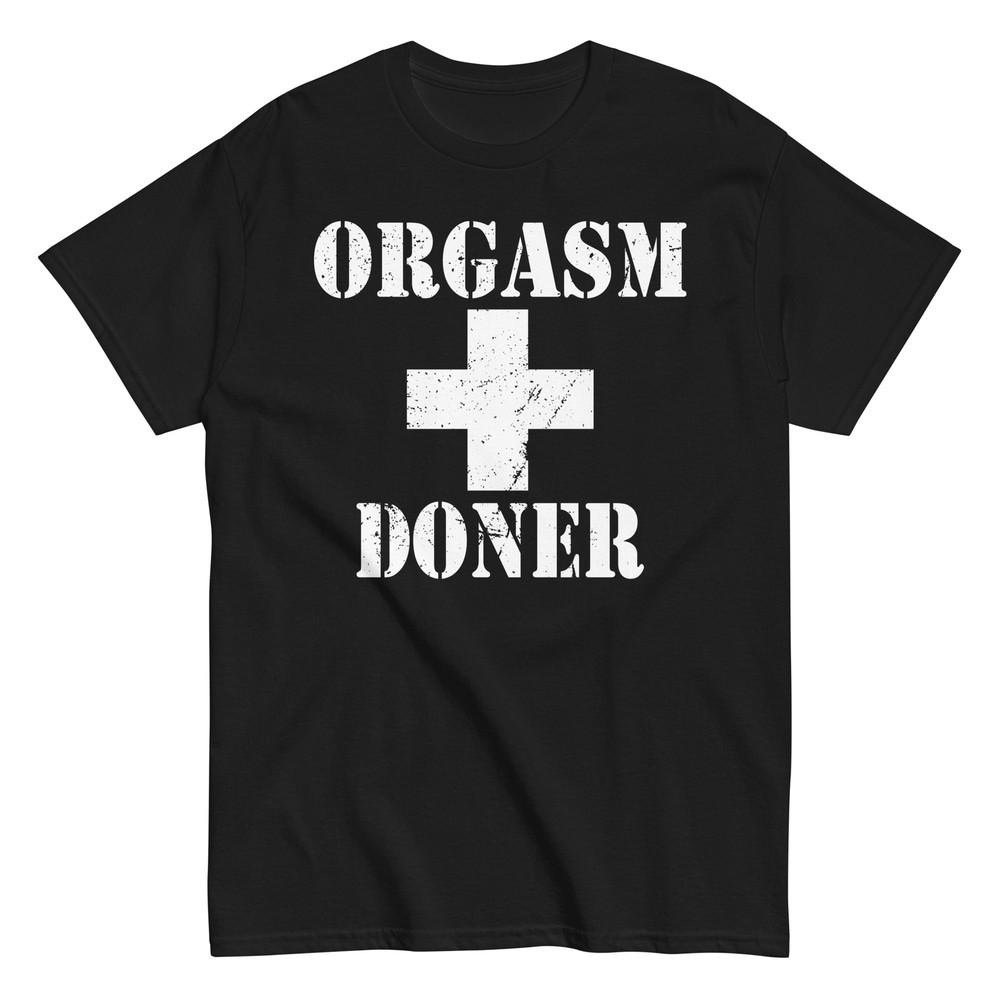 

Оргазм Донор Смешная Унисекс Классическая Футболка 2XL