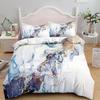 Luxury Black Marble Bedding Set 3D Duvet Cover Set Single Double Twin King Size Teens Adults Bedclothes Soft Polyester Bed Linen