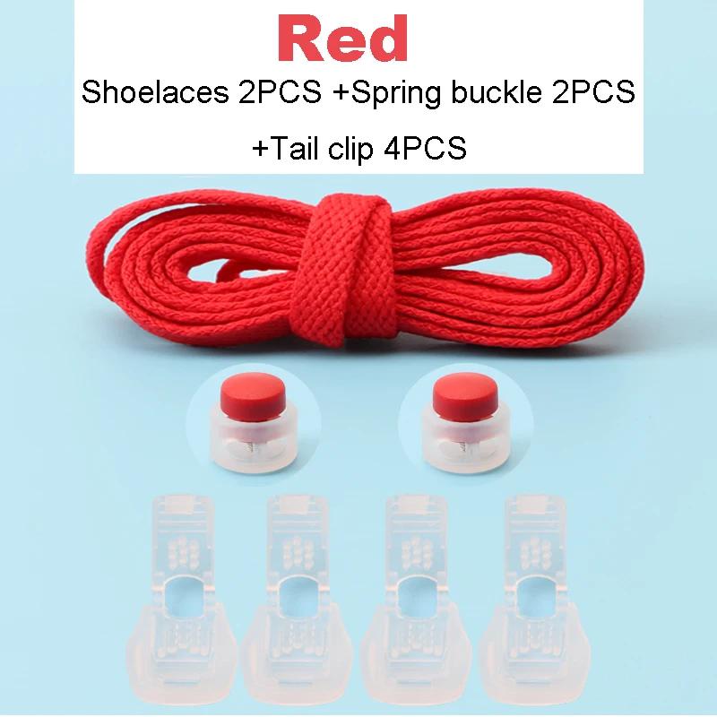 New No Tie Shoelace Classic Flat Shoelaces Bread Buckle Lock Shoe Laces for Sneakers Kids Adult Quick Lace for Shoes Accessories