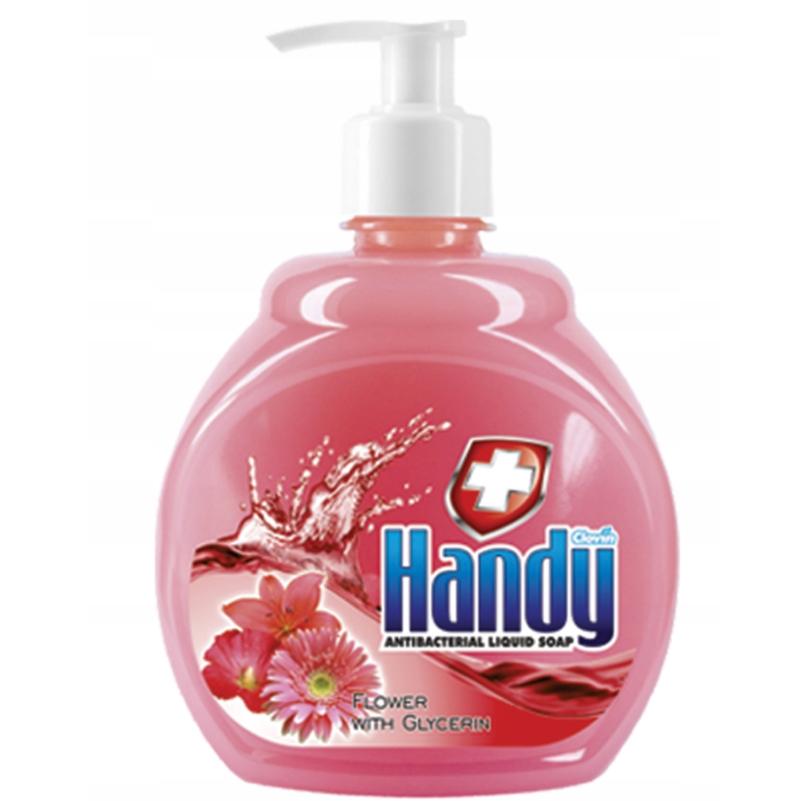 Clovin Handy Antybakteryjne mydło w płynie Kwiatowe, zapas, 500 ml