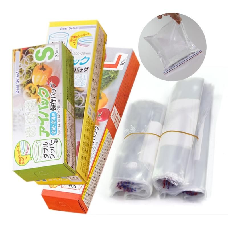 Food Preservation Bags Double Reinforced Seal 3 Sizes Freezer Safe Tight Seal for Leftovers Food Storage
