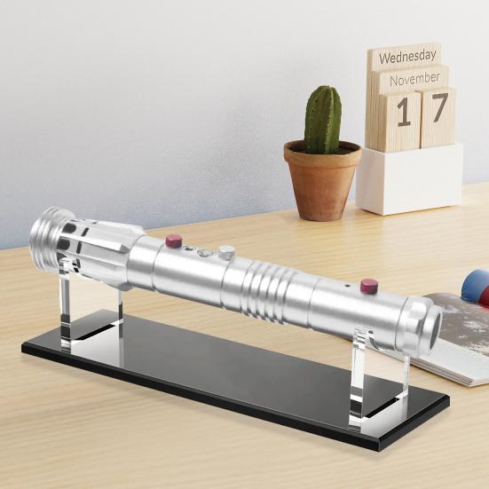 2Pcs Acrylic Multi-Function Display Stand Easy Assembly High Visibility Transparent Desktop Holder Storage Stand