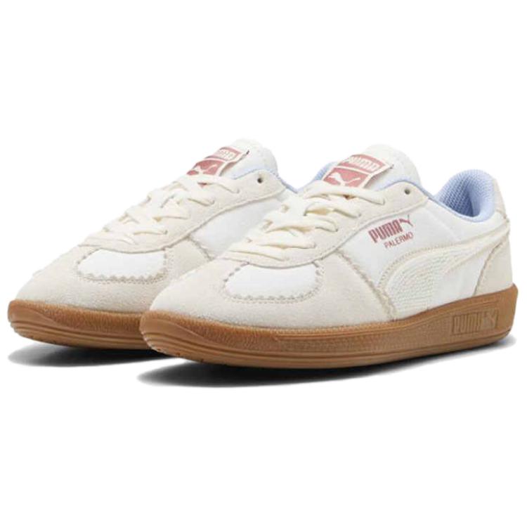 Puma Palermo Comfortable Versatile Low-Top Casual Shoes Women sneaker Off-White 402571-01