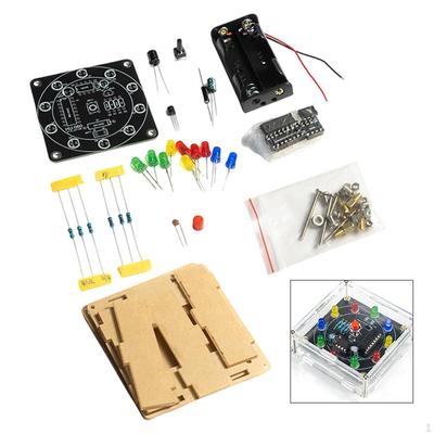 Kit de Platine Tournante Électronique Porte-Bonheur DIY Carte d'Entraînement Électronique Suite Rotative Soudure de Composants