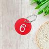 1Set Number Tag Cards Plastic Round Hole 1-20 for Keys Lockers Bags Identification Label for Restaurant Cafe Table