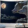 Fantasy Wolf Tapestry Wall Hanging Animal Aesthetic Room Decoration Bohemian Psychedelic Mandala Home Dormitory Wall Decoration
