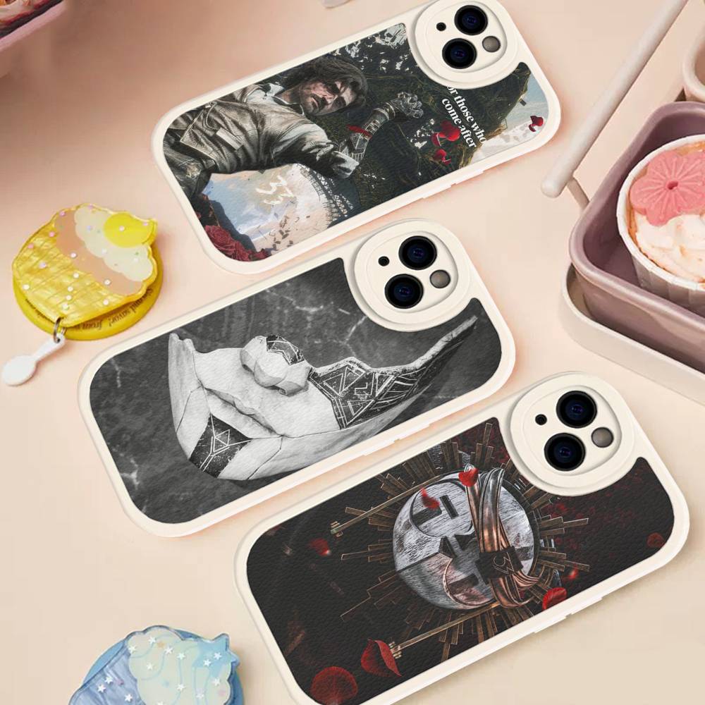 Clair Obscur Expedition 33 Game Leather Phone Case For IPhone 16 15 14 13 12 11 Pro Max Plus Shockproof Cover