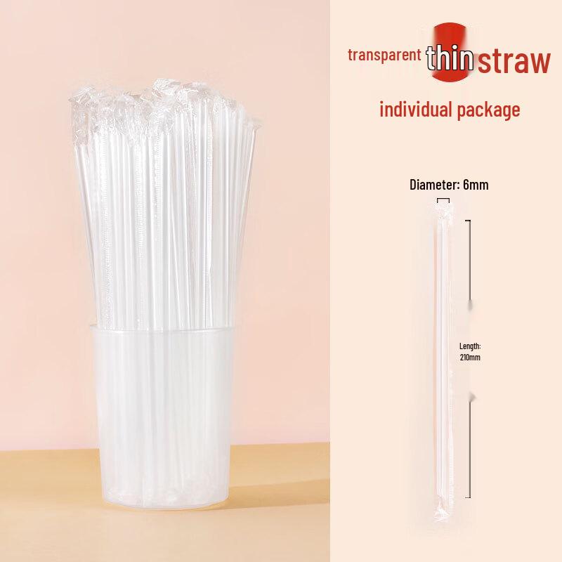 Individually Wrapped Disposable Bubble Tea Straws