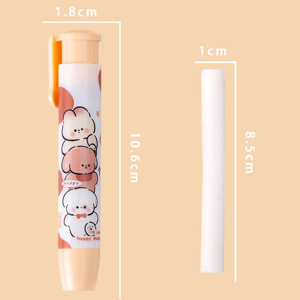 Puppy Press Eraser Pen Replaceable Core Student Drawing Eraser Rubber Correction Tool  Kids Gift