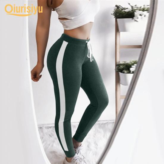 Buy Women Drawstring Side Stripe Cotton 