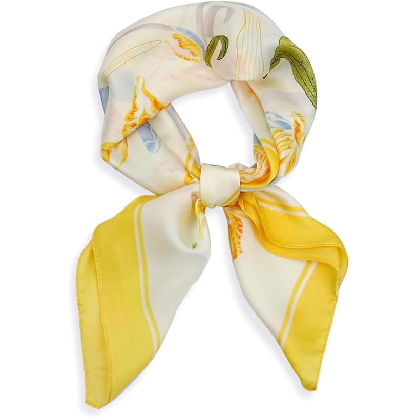 vimate Head Scarf for Women Hair 27   Square Satin Silk Feeling Bnadana Neck Scarf Handbag Accessories Etc