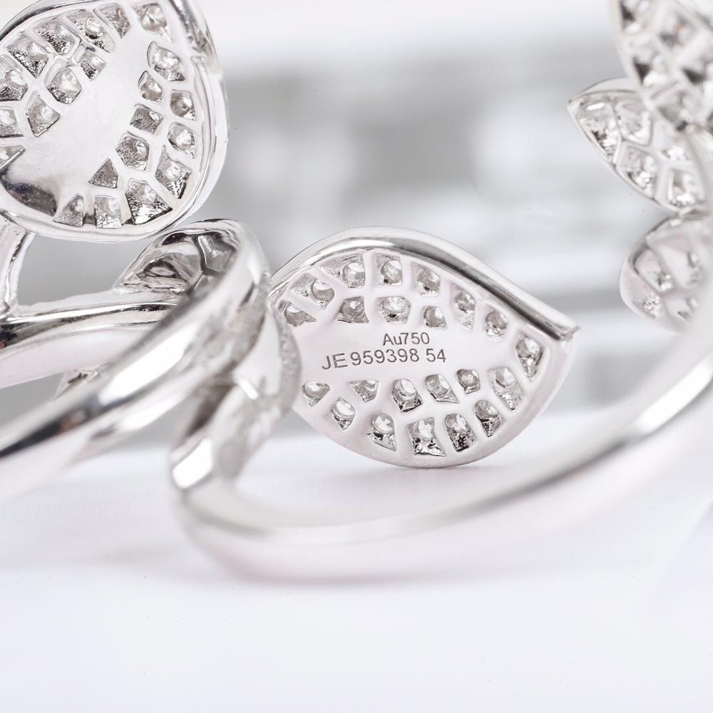 New Hot Top Quality Hot Sale Famous Brand Anniversary Gifts Party Jewelry For Women Lotus Zircon Ring Europe Luxury Flower Rings