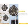 HOMSFOU Perpetual Calendar Pendant Wood Perpetual Wall Calendar Home Wall Calendar Circular Perpetual Wall Calendar Perpetual Calendar Wall Hanging