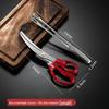 Qiwei 304 Stainless Steel Gold Extended Korean BBQ Tongs