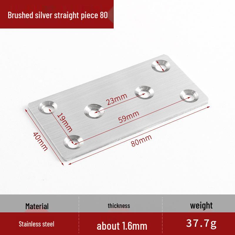 Thickened Stainless Steel 90° L-Shaped Angle Bracket for Shelf and Furniture Support