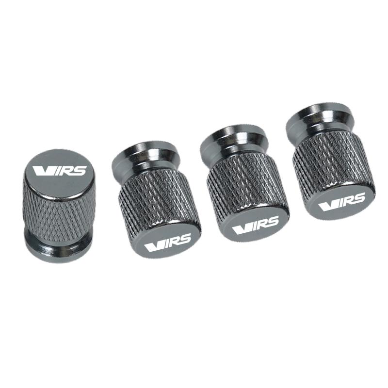 

4pcs Car Wheel Tire Valve Caps Tyre Stem Covers Airdust Waterproof For Skoda VIRS Octavia Kamiq Kodiaq Karoq RS Superb Fabia