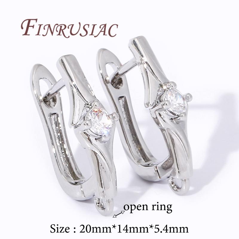 Multi Styles 18K Gold Plated Earwires Fasteners Earring Hooks Clasps Accessories For DIY Women's Anti-Allergy Earrings Making
