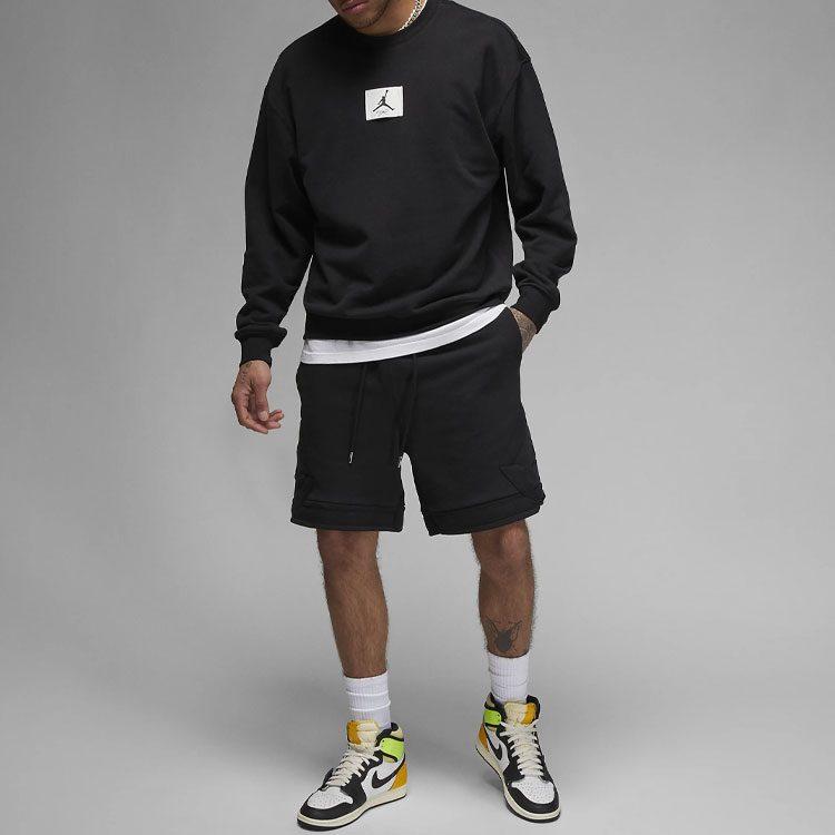 Jordan Sweatshirts Men's Black Crew Neck Moderate Regular FB6935-010