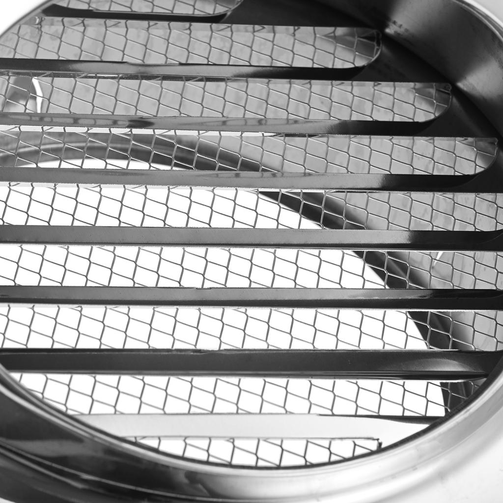 2 Stück 4/6 Zoll Edelstahl Lüftungsgitter Abdeckung für Lüftungskanäle Schutzgitter Auslass Heizungs- und Kühlungslüftungsklappe