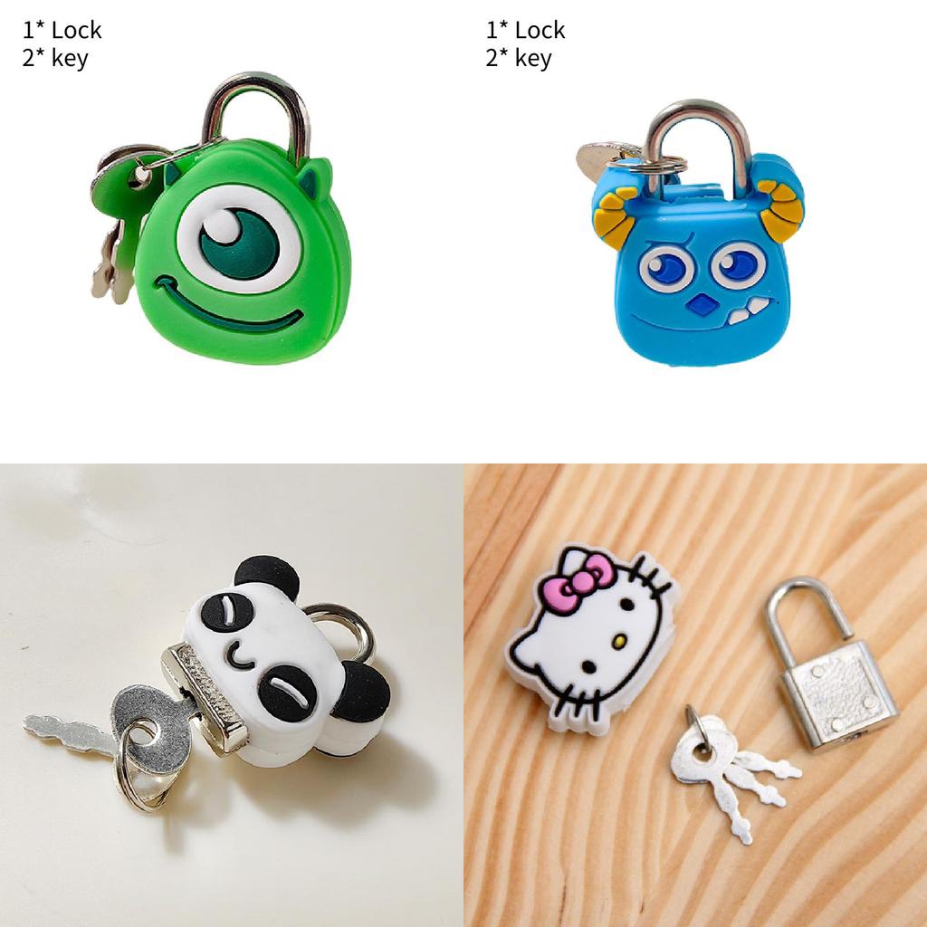 Colorful Cartoon Luggage Lock Mini Lock For Students Diaries And Zippers