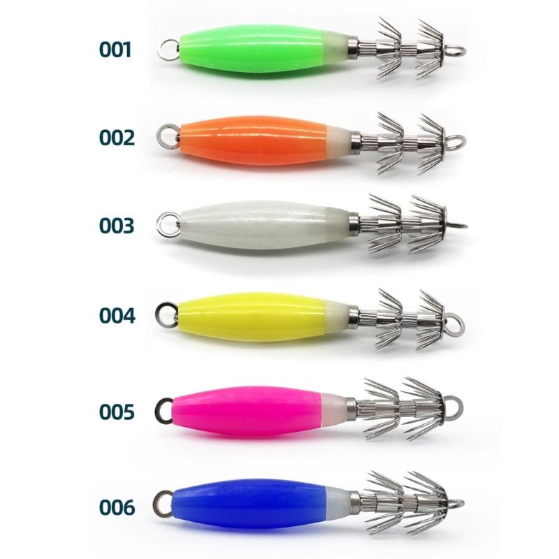 Glows Squid Fishing Baits Squid Jig Baits Fluorescents Luminous Baits Fishing