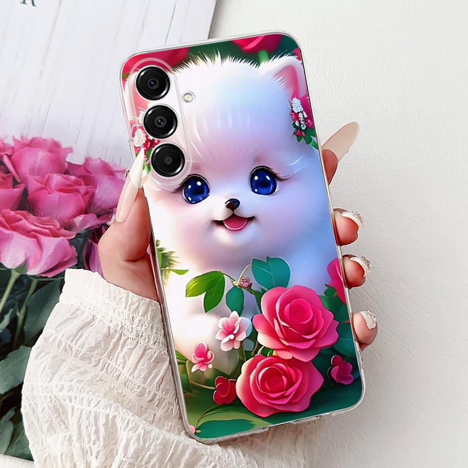 For Samsung Galaxy A17 5G Case SM-A176B New Cat Butterfly Painted Cover Soft Slim Phone Case For Samsung A17 A 17 5G Fundas Bags