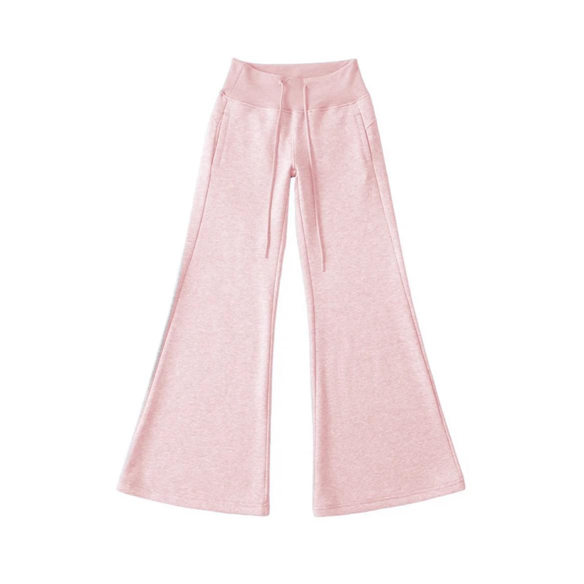 

Женские облегающие розовые микро-клеш брюки для йоги - Универсальный дизайн в пол Pink Thin