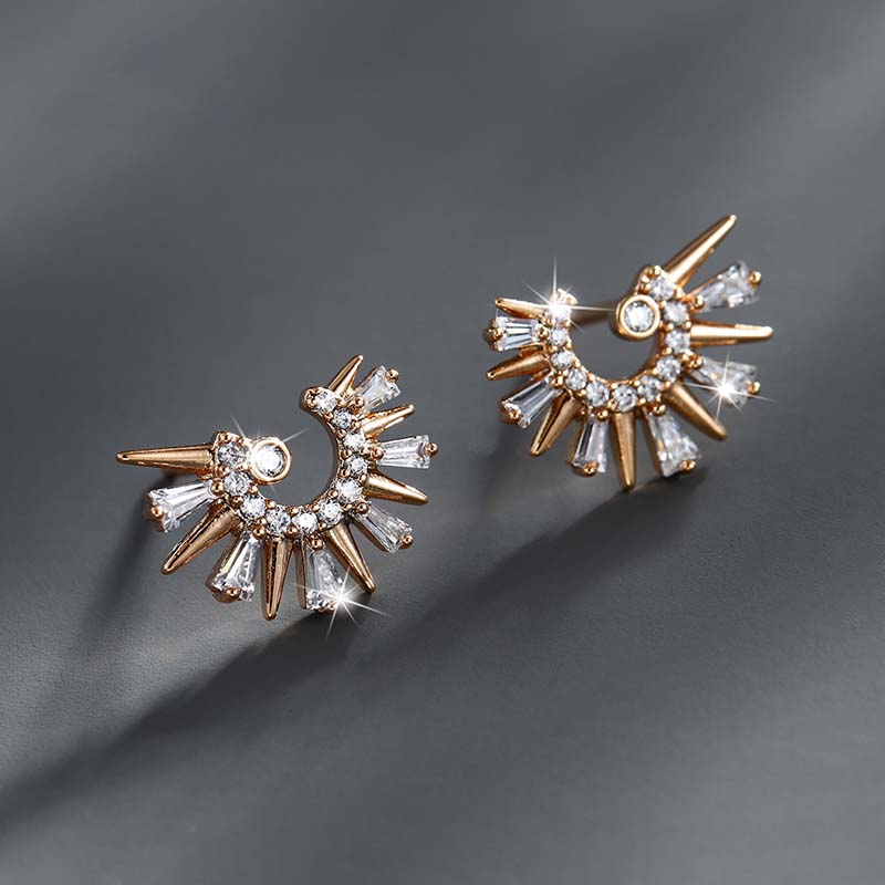 

Модные массивные серьги-гвоздики с цирконием золотого цвета для мужчин и женщин, серьги с бриллиантами CZ, легкие роскошные нежные модные серьги, ювелирные изделия, подарок