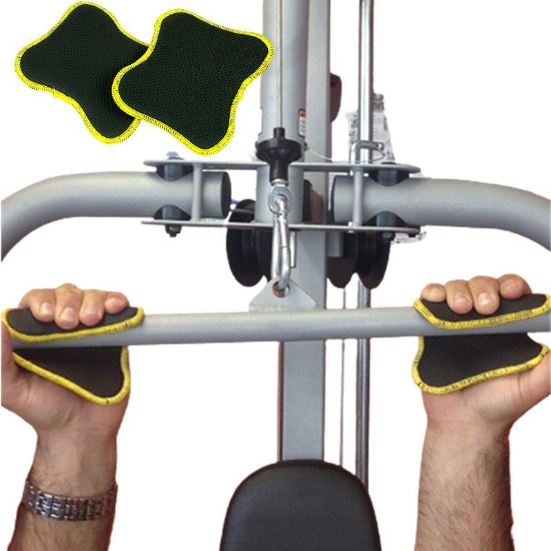 1 Pair Rubber Grip Pads For Weightlifting Gym Workout Gloves Eliminate Hand