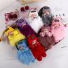 Pendant For Girls Ball Pendant Plush Keychain Pompom Keyring Fluffy Plush Doll Sleeping Baby Doll