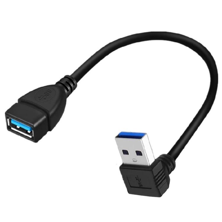 USB3.0 Angled Extension Cable USB3 Cable for Mouse Hard Disk Camera Easy Plugs and Play in Tight Space 20CM/7.87inch