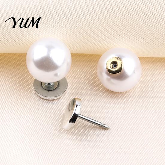 Clothes Fixing Clips for Necklines 5Pcs Fake Pearl Buttons Clothing, Removable Decorative Brooch Pins, No Cardigan Closure Fasteners Sew Safety