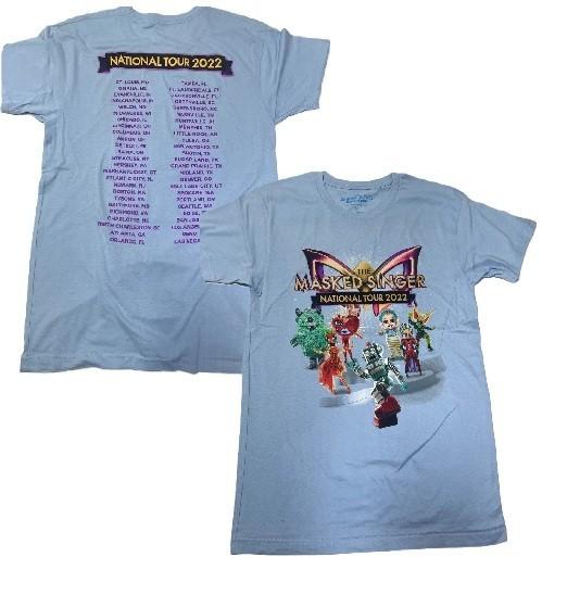 

THE MASKED SINGER NATIONAL TOUR LIGHT BLUE 2022 TEE TSHIRT OFFICIAL MERCHANDISE Unisex T-Shirt S