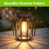 1/2pcs Solar Lantern Outdoor Light, Metal Solar Hanging Light, Brighter Hanging Solar Chandelier, Courtyard Garden Decoratiot