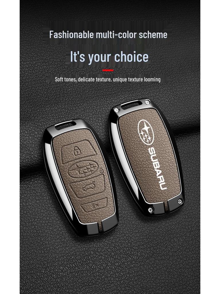 Subaru Key Case: Full Coverage Protective Shell for Forester, Outback, BRZ, Legacy, XV with Metal Buckle