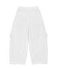 CLO'ET Curve Line Cargo Pants + White