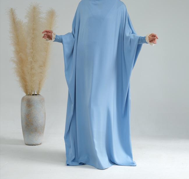 Loriya Solid Color Big Swing Robe Dress 2023 - LR609, Dubai, Turkey