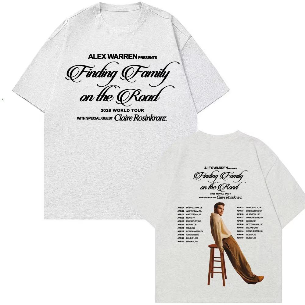 2026 Rapper Alex Warren Is Looking for The On The Road Family Series Tshirts for Unisex in His 2026 World Tour S