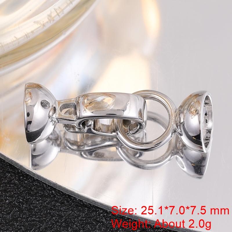 

Juya DIY Needlework Bead Pearls Jewelry Making Accessories Gold Silver Plated Creative Fastener Lock Closure Clasps Supplies As Photo біле золото кольору