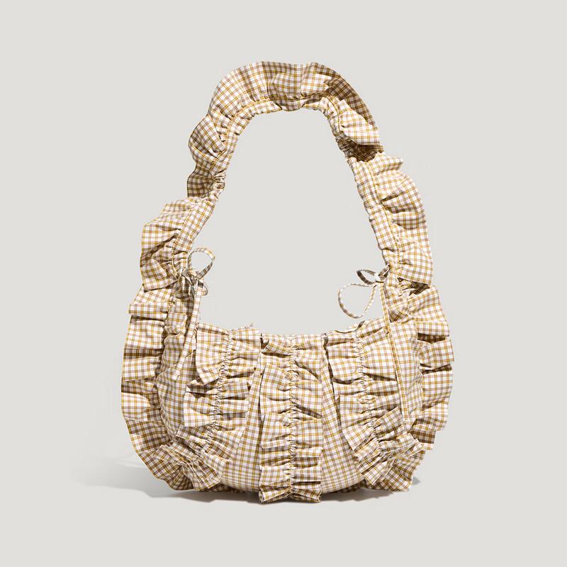 adidas Borsa a tracolla da donna a quadri con volant sulle spalle