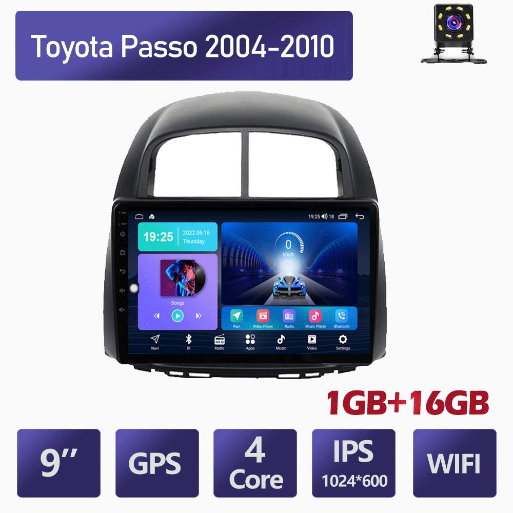 Android 2 Din Car Multimedia Player For Toyota Passo 2004-2010 Daihatsu Boon Sirion Subaru Head Unit Stereo Carplay GPS Navigation BT WIFI 2+32GB