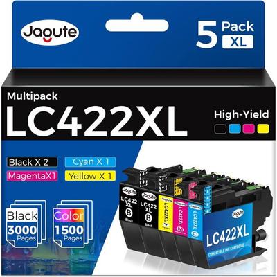 5 Pack Lc422Xl Compatible Avec Cartouche Brother Lc422 Lc422Val Lc422Xl Pour Brother Mfc-J5345Dw Mfc-J5340Dw Mfc-J5740Dw Mfc-[J116]